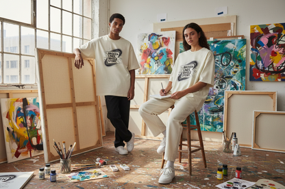 NEBULYN™ BROKEN LINES WHOLE STORY - Oversized Fit T-Shirt