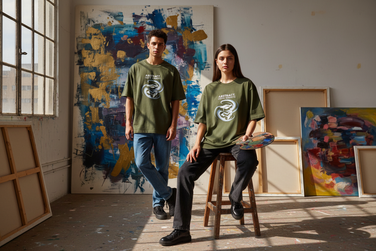 NEBULYN™ ABSTRACT LIKE MY THOUGHTS - Oversized Fit T-Shirt