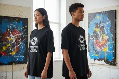 NEBULYN™ SYMMETRY IS JUST AN ILLUSION - Oversized Fit T-Shirt