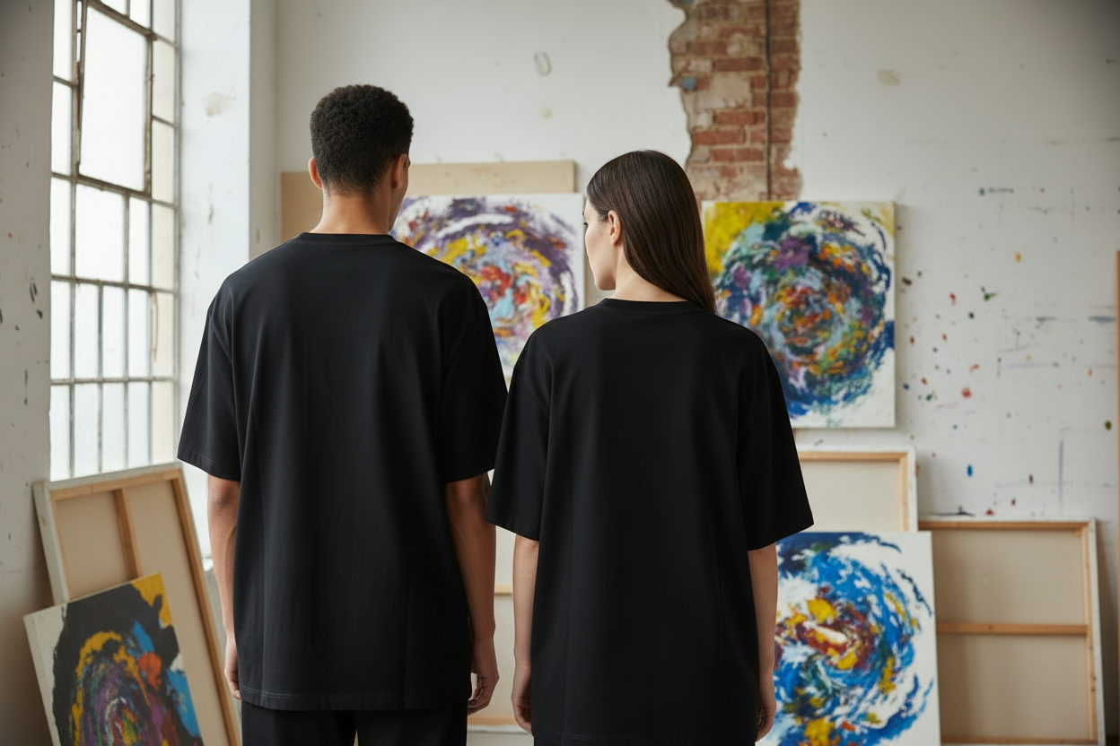 NEBULYN™ SYMMETRY IS JUST AN ILLUSION - Oversized Fit T-Shirt