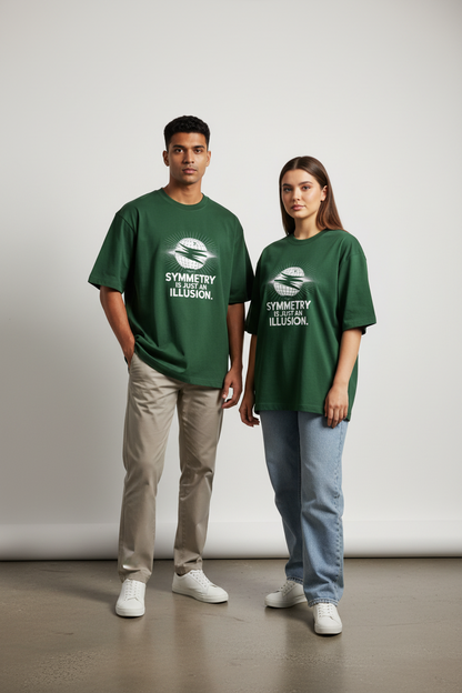 NEBULYN™ SYMMETRY IS JUST AN ILLUSION - Oversized Fit T-Shirt