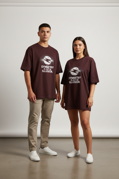 NEBULYN™ SYMMETRY IS JUST AN ILLUSION - Oversized Fit T-Shirt