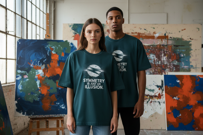 NEBULYN™ SYMMETRY IS JUST AN ILLUSION - Oversized Fit T-Shirt