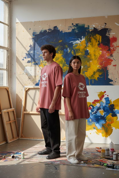 NEBULYN™ SYMMETRY IS JUST AN ILLUSION - Oversized Fit T-Shirt