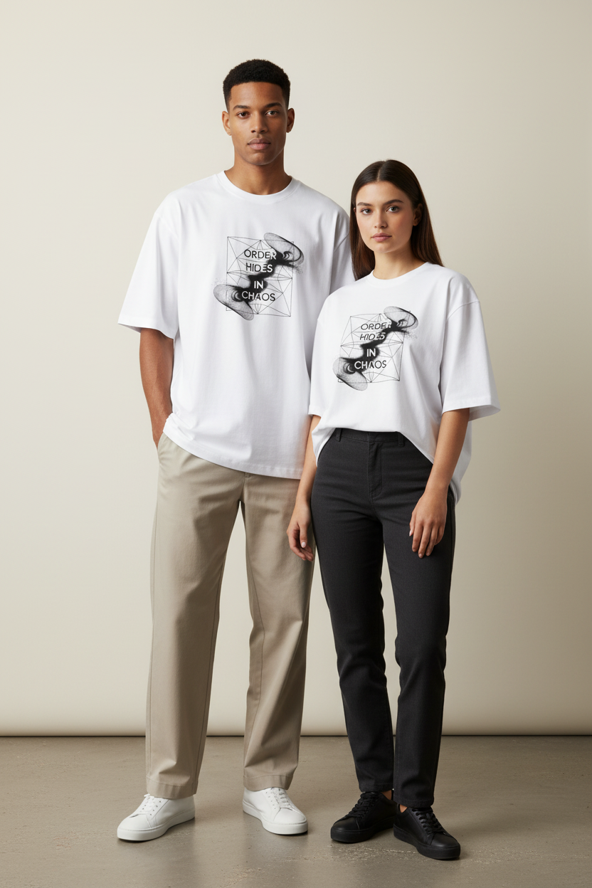 NEBULYN™ ORDER HIDES IN CHAOS - Oversized Fit T-Shirt