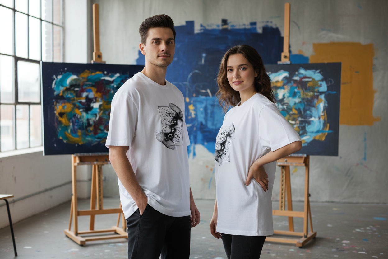 NEBULYN™ ORDER HIDES IN CHAOS - Oversized Fit T-Shirt