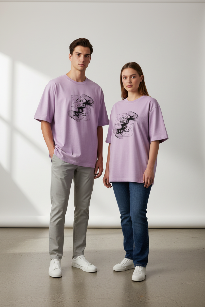 NEBULYN™ ORDER HIDES IN CHAOS - Oversized Fit T-Shirt