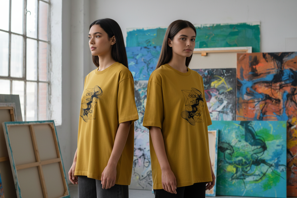 NEBULYN™ ORDER HIDES IN CHAOS - Oversized Fit T-Shirt