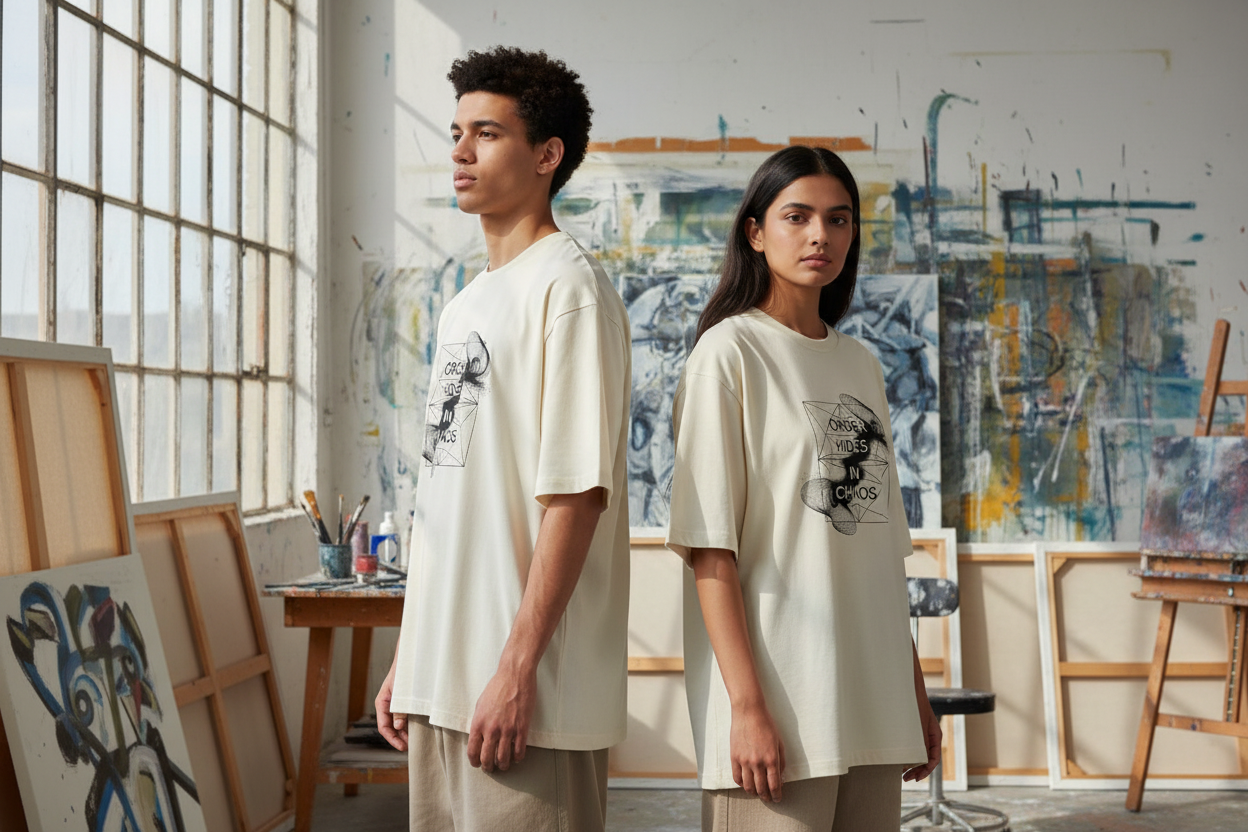 NEBULYN™ ORDER HIDES IN CHAOS - Oversized Fit T-Shirt